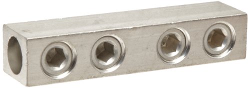 Morris Products 90616 4 Screw Splicer/Reducer, Aluminum, 250 AWG, 250mcm - 6 Wire Range