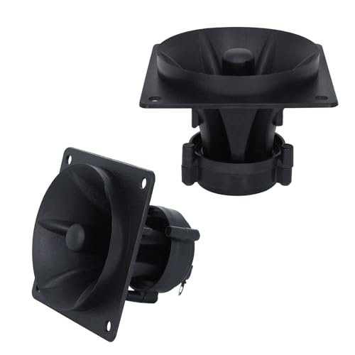 Highly Power 3Inch Square Horn Tweeter Buzzers 4-8Ohm 75-150W Buzzers Treble for Versatility Use Clear Sound