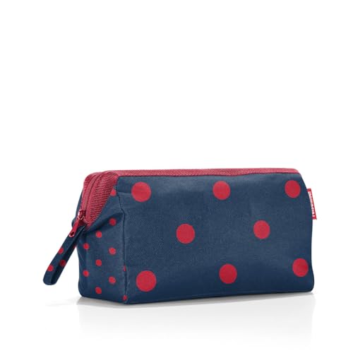 reisenthel travelcosmetic Mixed red dots - Starke robuste und praktische Reisekosmetiktasche, Handschlaufe, wasserabweisendes Material
