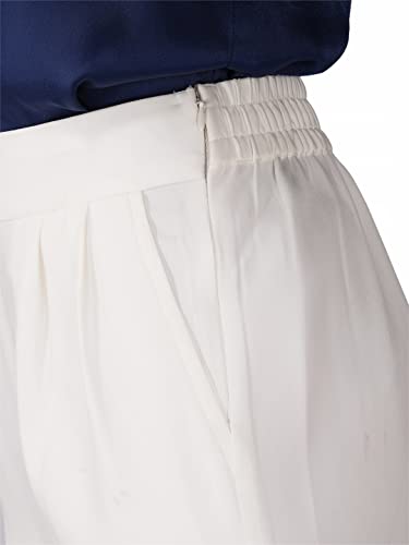 Image of fabcoast High Waist Wide Leg Loose Relaxed fit Women Pants - Flare Style, Half Waistband, Soft and Breathable Fabric - Ideal for Casual and Formal Wear.