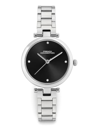 Image of French Connection Black Sunray Dial, Analog Watch for Women - FCN0166BSM