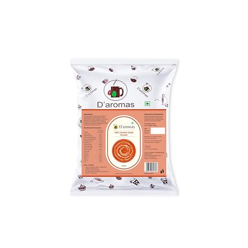 D'aromas Instant Jain Tomato Soup 1.5Kg, Instant Premix Powder With No Onion & No Garlic, Mix Powder, Veg Soup, No Artificial Flavour & Colour (Each 500gm) (Pack Of 3)