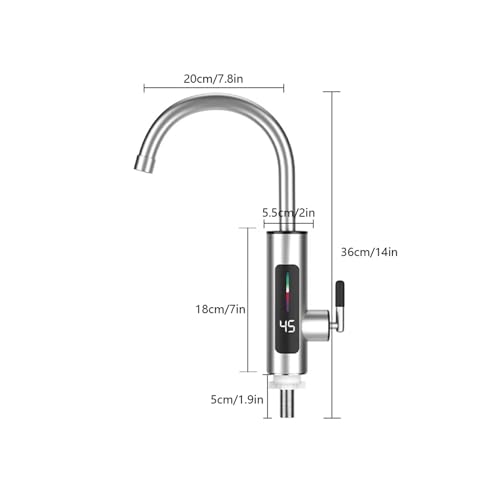Robinet d'eau chaude instantanée 3000W à chauffe rapide pour évier