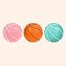 D-GROEE Silent Basketball, Uncoated High Density Foam Ball, Silent Basketball Dribbling Indoor, Low Noise Hush Handle Basketball for Indoor Activities Orange 21cm