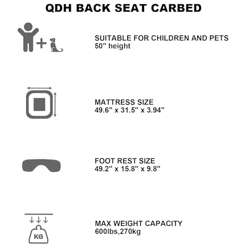 QDH Car Air Mattress Portable Back Seat