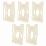 Naroote 5 Stück Windschutzscheiben-Kartenhalter für die Fahrzeugverwaltung, Einfach zu Installierende Kartenhülle – ABSSize-Kartenorganisation (mit Aufkleber)