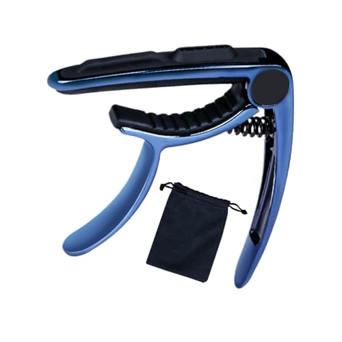 Capo eléctrico para guitarra eléctrica, clips de ajuste de metal para ukelele, clip ligero para guitarra, accesorios musicales para rendimiento en etapas, conciertos en vivo, práctica 4,72 x 3,94 x