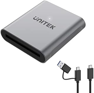 Unitek CFast Card Reader, USB 3.0 USB C CFast 2.0 Card Reader, Portable Aluminum CFast Memory Card Adapter Thunderbolt 3 Port Connection Supported, Compatible for SanDisk, Lexar, Transcend, Sony Card