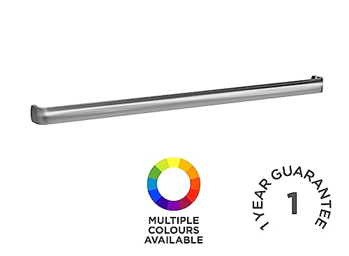 nuie H120 Modern Bathroom Furniture D Shaped Handle - 320mm Centres, 328mm, Chrome - Image 3