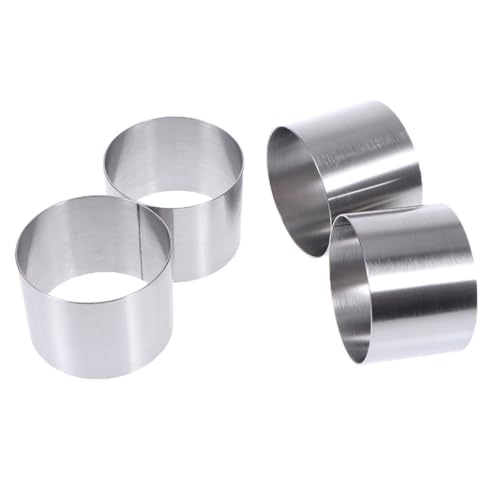 Uonlytech �X�e�����X�� �~�j�ی^ �x�[�L���O���[���h �K�тɂ��� ���[�X�P�[�L�^ DIY�f�U�[�g�^ �ƒ� �v���p 4�Z�b�g