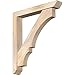 Ekena Millwork BKT0604X36X40BOA06SDF Balboa Slat Smooth Bracket w/Offset Brace, Douglas Fir