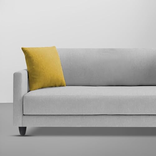 Image of Casaliving Dominic 2 Seater Sofa Set for Living Room (Grey Fabric) Premium Fabric Sofa