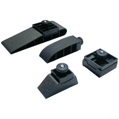 4 bloques de papel de lija de plástico duro ligero lijadora manual adecuada para tareas de madera y cuero (blanco)