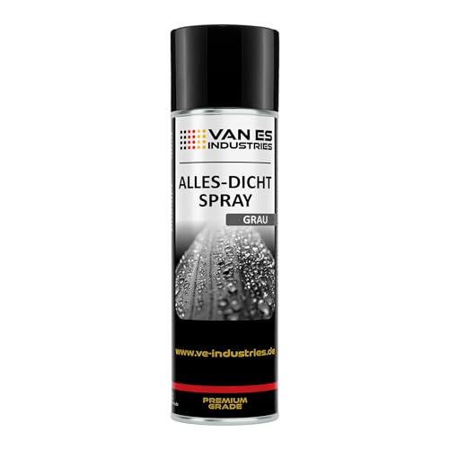 Allesdicht Spray Dichtspray wasserfester Flüssigkunststoff flüssiger Kunststoff zur Abdichtung 500 ml (Grau)