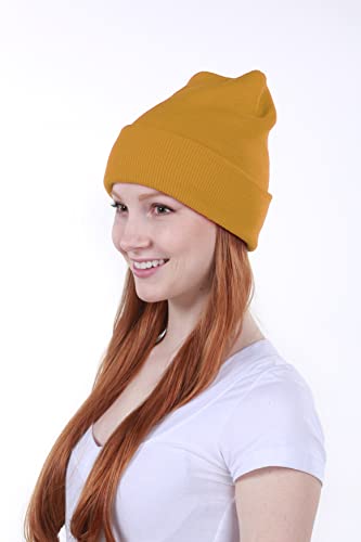 Skihat-Long Tim Thick And Warm Mens Daily Cuffed Beanie Or Slouchy Made In Usa For Usa Knit Hat Cap Womens Kids #TOP1