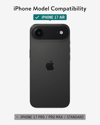 Image of Mous for iPhone Air Case, Compatible with MagSafe - Limitless - Protective Walnut Cover for iPhone Air - Shockproof, Full Camera Protection, Anti-Scratch Back, Brown