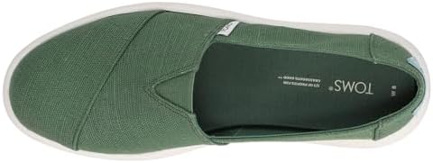 TOMS Womens Alpargata Mallow Platform Sneakers Shoes Casual - Green - Size 7 B | Image 3