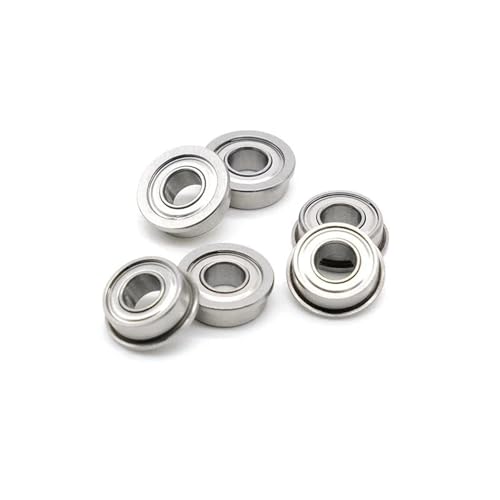 Roulements à bride F685ZZ 5x11x5 mm en acier chromé pour guidage précis - Lot de 10 pièces