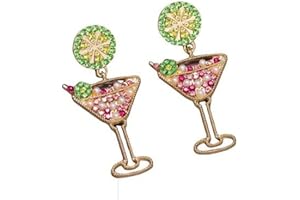Celebrate Cinco De Mayo With Martini Rhinestone Earrings