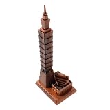 ABOOFAN Adornos De Modelo De Referencia Adorno De Edificios Estatua De Edificios Antiguos Ornamento De Construcción De Metal Modelo De Arquitectura Estatua De Metal Aleación Marrón Oscuro