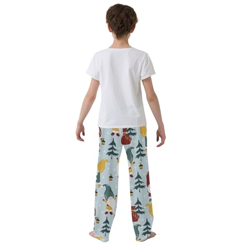 Boys' Pants Gnomes Christmas Trees Long Bottoms Jogger Pants Elastic Waist Trousers with Pockets S-XL3