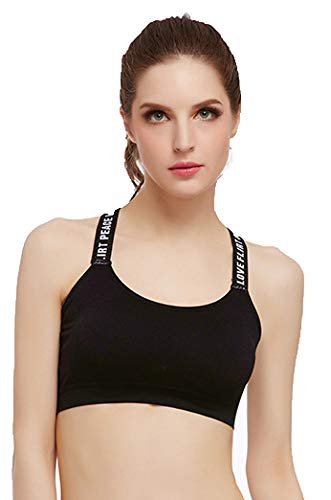 Image of Women's Nylon & Cotton Lightly Padded Non-Wired Sports Bra