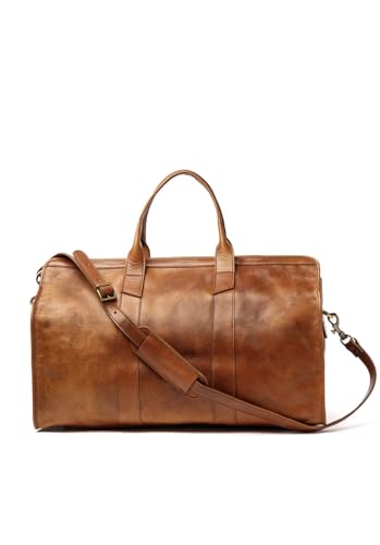 Fourre-tout en cuir véritable TOSCANA idéal pour vos week-ends