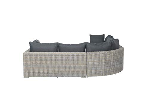 Garden Impressions Colosso 4 Teiliges Lounge Set - braun/schwarz – Bild 3