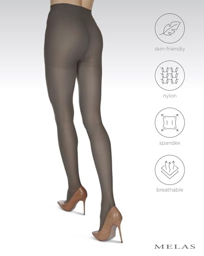 Image of Melas Women's 6 Pair Pack 60 Denier Microfiber Opaque Shaping Tights