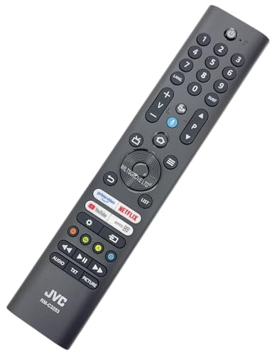 Original Fire RM-C3255 Voice Remote Control Compatible with JVC LT-43CF810 LT-50CF810 LT-55CF810 LT-65CF810 Smart Freeview 4K Ultra HD HDR LED TV Edition