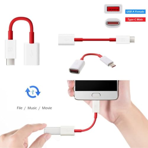 Image of KUZOOM USB to USB C Adapter - USB C Male to A Female OTG Charger Converter for OnePlus, Samsung, iPad, and More