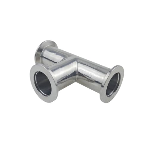 Raccord KF50 en T à 3 voies en acier inoxydable pour système de vide