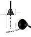 DECONOOR Vintage Cast Iron Dinner Bell as Entry Door Bell, Outside Hanging Decor or Indoor Decoration Wall Antique Farm and Front Gate Bell, Black