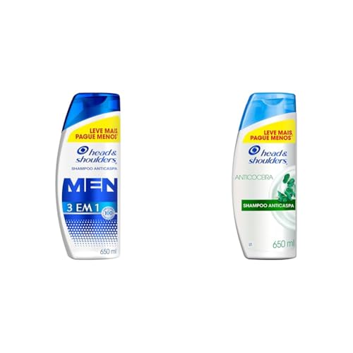 Kit Head & Shoulders Shampoo Men 650ml + Anticoceira 650ml