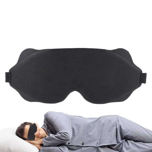 jopiuieo Antifaz opaco para dormir, venda para los ojos para un sueño reparador, y portátil, para relajarse en el avión, yoga en casa
