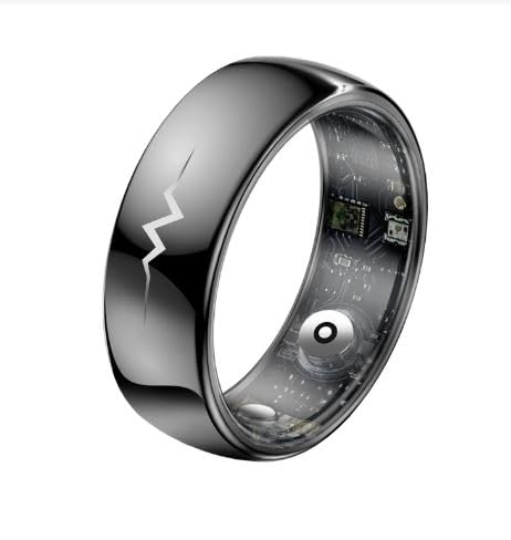 NORTH EDGE Q520 ECG SpO2 Fitness Smart Ring – Medical Grade Alloy Health Tracker with ECG, Heart Rate, Blood Oxygen, Sleep & Activity Monitoring –...