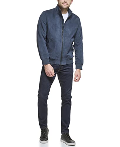 Image of DKNY Men's Modern Knit Collar Bomber Jacket
