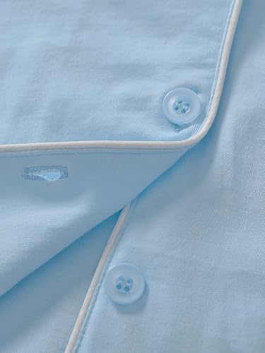 Image of Latuza Women's Petite Size Button Down Pajamas Set Long Sleeve
