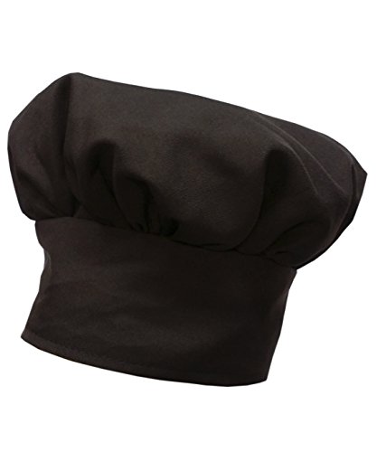CHEFSKIN Big & Tall 2X XXL Mushroom Chef Hat, Fully Adjustable (Chocolate)
