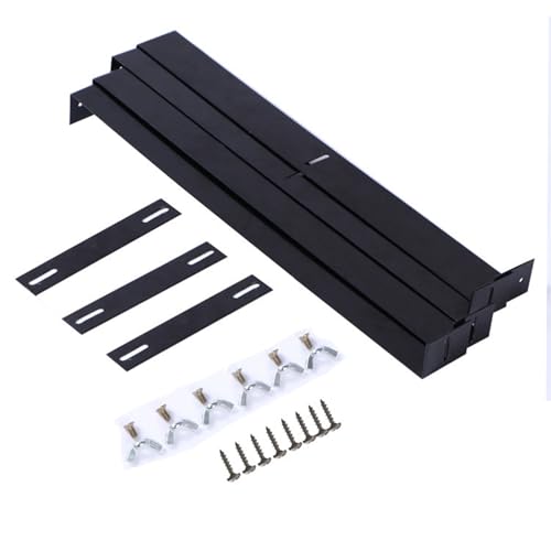 Soporte para CPU ajustable de acero para montaje bajo escritorio o pared, ancho 19-25 cm, color blanco miniatura 4