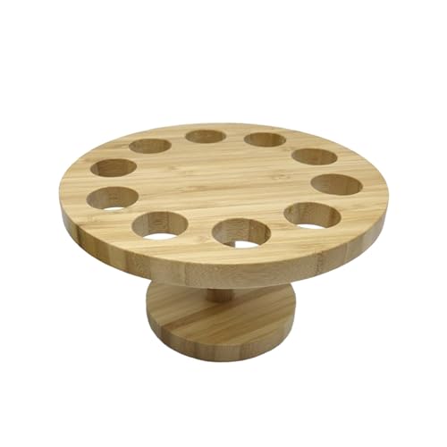 Ｂｅｓｇａ Suporte de Cone de Bambu para Enrolar Sushi, Suporte Redondo de 2.7cm para Exibição de Aliment