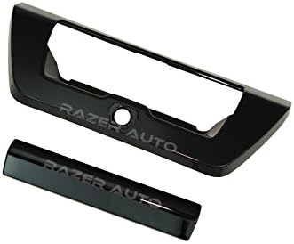 Gloss Black Tailgate Handle Cover For 2009-2018 RAM 1500 - Adhesive Overlay (No Camera Hole)