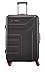 travelite 4-Rad Koffer Größe L mit TSA Schloss, Gepäck Serie VECTOR: Robuster Hartschalen Trolley in stylischen Farben, 072049-01, 77 cm, 103 Liter, schwarz/rot