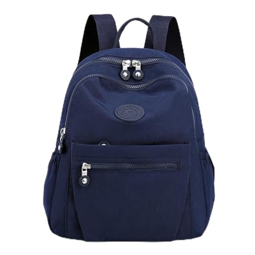 Image of Tanweibago Mini Nylon Women Backpacks,11L Small Ladies backpacks Casual Lightweight Women Shopping Travel Daypack (Navy Blue)