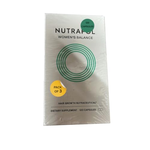 Nutrrafoll Womens Balance Dietary Supplement for Women 45+ | Hair Wellness Support Formula | 4 Capsules Daily | 3 Bottles (3-Month Supply)