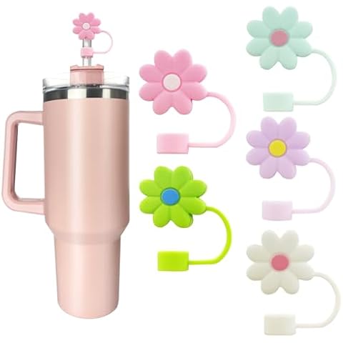 Velaco 5 PCS Silicone Straw Covers Cap Cover