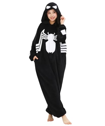 [SAZAC] キャラクター フリース 着ぐるみ フリーサイズ マーベル ブラックスパイダーマン DNY-084