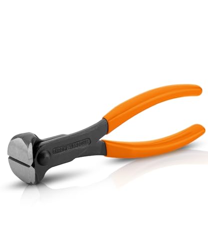 Bates- Nail Puller, 7 Inch, Orange, Nail Remover Tool, Cutting Pliers, Carpenter Tools, Staple Puller, End Cutting Pliers