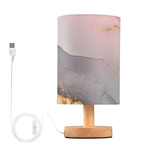 Lámpara de mesa Marble Blush Grey, diseño moderno miniatura 1