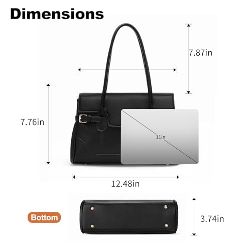 Bolso de cuero grande para mujer tipo bandolera y tote miniatura 4